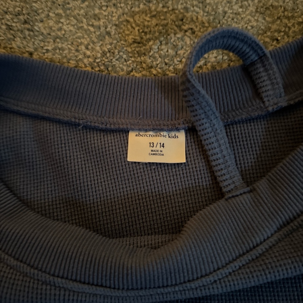 Abercrombie Kids Ribbed Blue Sweater